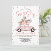 Vakantie Sip en Shop Kaart (Staand voorkant)