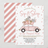 Vakantie Sip en Shop Kaart (Voorkant / Achterkant)