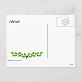  vakantie-sjabloon feestdagenkaart (Achterkant)