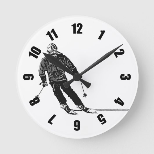 Vakantie skiër - Downhill skiën Ronde Klok (Voorkant)