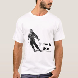 Vakantie skiër - Downhill skiën T-shirt