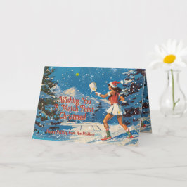 Vakantie Smash Christmas pickleball Kaart