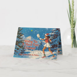 Vakantie Smash Christmas pickleball Kaart