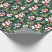 Vakantie sneeuwman inpakpapier (Hoek)