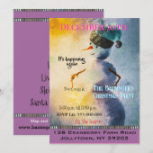 Vakantie Sneeuwman Jaarlijks Kerstfeest Uitnodigen Kaart (Voorkant / Achterkant)