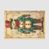 Vakantie Sneeuwman Steampunk Vibe BL2 Decoupage Tissuepapier (Voorkant)