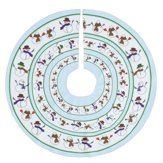 Vakantie Sneeuwmannen Kerstmis Kerstboom Rok (Voorkant)