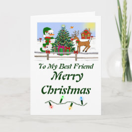 Vakantie sneeuwpoppen feestdagen kaart