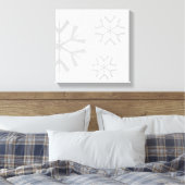 Vakantie Sneeuwvlok Canvas Kunst (Insitu (Slaapkamer))