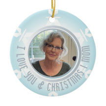 Vakantie sneeuwvlok Kerst Gezicht Ornament