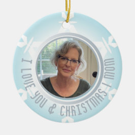 Vakantie sneeuwvlok Kerst Gezicht Ornament