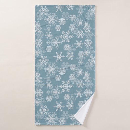 Vakantie sneeuwvlokken badhanddoek (Badhanddoek)