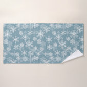 Vakantie sneeuwvlokken badhanddoek (Badhanddoek)