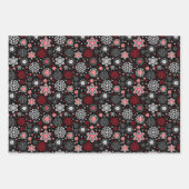 Vakantie Sneeuwvlokken Wrapping Papier Bladen Inpakpapier Vel (Voorkant 3)