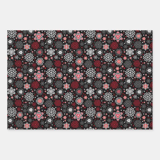 Vakantie Sneeuwvlokken Wrapping Papier Bladen Inpakpapier Vel (Voorkant 2)