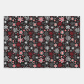 Vakantie Sneeuwvlokken Wrapping Papier Bladen Inpakpapier Vel (Voorkant)