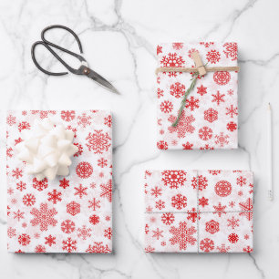 Vakantie Sneeuwvlokken Wrapping Papier Bladen Inpakpapier Vel