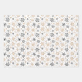 Vakantie Sneeuwvlokken Wrapping Papier Bladen Inpakpapier Vel (Voorkant 3)