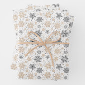 Vakantie Sneeuwvlokken Wrapping Papier Bladen Inpakpapier Vel (In situ)