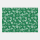 Vakantie Sneeuwvlokken Wrapping Papier Bladen Inpakpapier Vel (Voorkant)