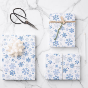 Vakantie Sneeuwvlokken Wrapping Papier Bladen Inpakpapier Vel