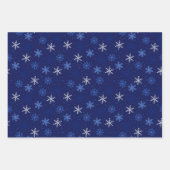 Vakantie Sneeuwvlokken Wrapping Papier Bladen Inpakpapier Vel (Voorkant)