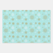 Vakantie Sneeuwvlokken Wrapping Papier Bladen Inpakpapier Vel (Voorkant 3)