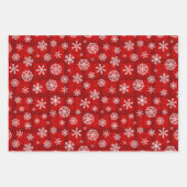 Vakantie Sneeuwvlokken Wrapping Papier Bladen Inpakpapier Vel (Voorkant)