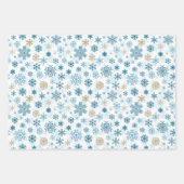 Vakantie Sneeuwvlokken Wrapping Papier Bladen Inpakpapier Vel (Voorkant 3)