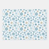 Vakantie Sneeuwvlokken Wrapping Papier Bladen Inpakpapier Vel (Voorkant 2)
