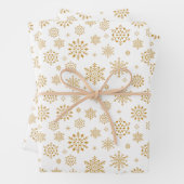 Vakantie Sneeuwvlokken Wrapping Papier Bladen Inpakpapier Vel (In situ)