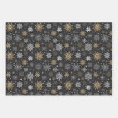 Vakantie Sneeuwvlokken Wrapping Papier Bladen Inpakpapier Vel (Voorkant 3)