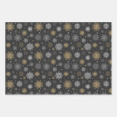 Vakantie Sneeuwvlokken Wrapping Papier Bladen Inpakpapier Vel (Voorkant)