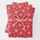 Vakantie Sneeuwvlokken Wrapping Papier Bladen Inpakpapier Vel (In situ)