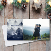 Vakantie Sneeuwwoud Winter Wonderland Foto Feestdagenkaart