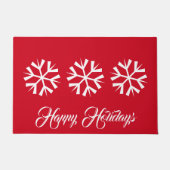 Vakantie Snowflake Doormat Deurmat (Voorkant)