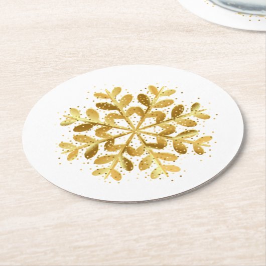 Vakantie Snowflake Papier Onderzetters (Gebogen)