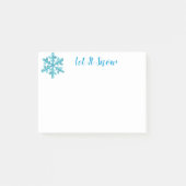 Vakantie Snowflake Post Post-it® Notes (Voorkant)
