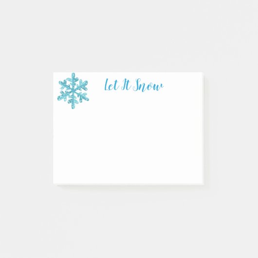 Vakantie Snowflake Post Post-it® Notes (Voorkant)
