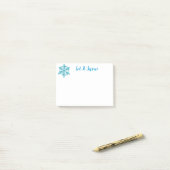 Vakantie Snowflake Post Post-it® Notes (Op bureau)