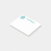 Vakantie Snowflake Post Post-it® Notes (Schuin)