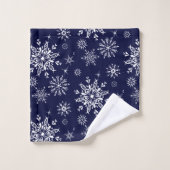 Vakantie Snowflakes Badhanddoek Set Bad Handdoek (Wasdoekje)