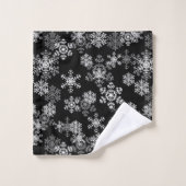 Vakantie Snowflakes Badhanddoek Set Bad Handdoek (Wasdoekje)