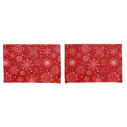 Vakantie Snowflakes Kussensloop Set (Voorkant-Set)
