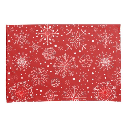 Vakantie Snowflakes Kussensloop Set (Voorkant-Rechts)