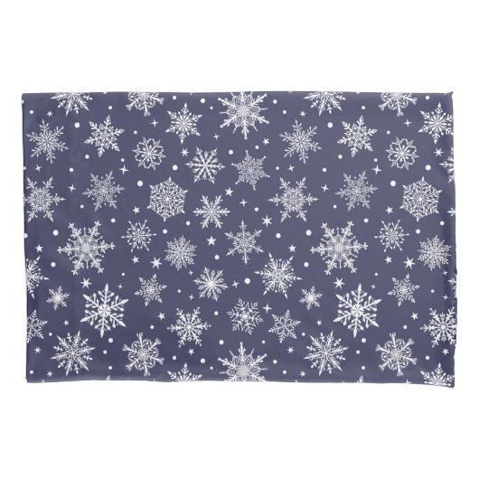 Vakantie Snowflakes Kussensloop Set (Voorkant-Links)