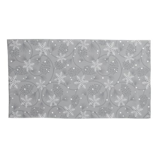Vakantie Snowflakes Kussensloop Set (Achterkant-Rechts)