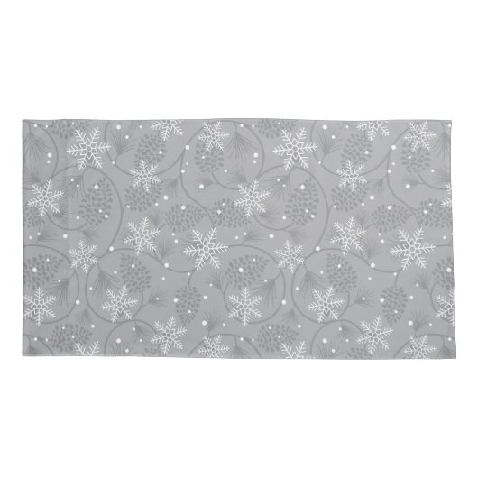 Vakantie Snowflakes Kussensloop Set (Achterkant-Links)