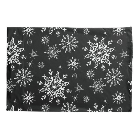 Vakantie Snowflakes Kussensloop Set (Achterkant-Links)