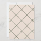 Vakantie Soirée Elegant Christmas Bow Cadeau Kaart (Achterkant)